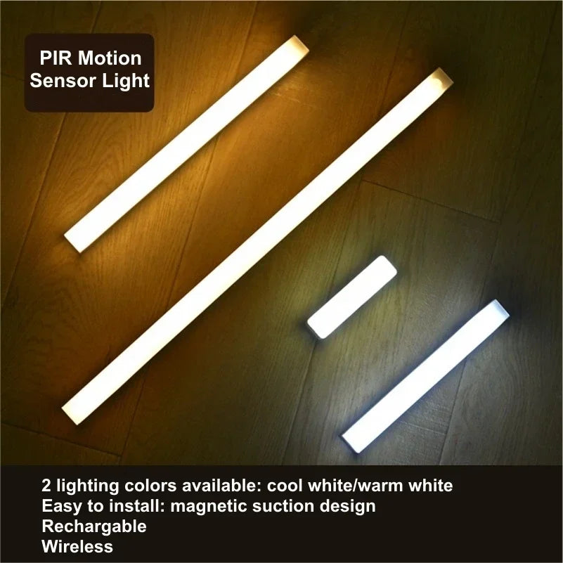 Lámpara LED recargable con sensor de movimiento PIR
